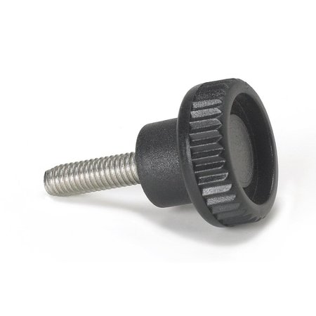 Morton Thumb Screw, M4 Thread Size, Knurled, Zinc Plated Steel, 8mm Head Ht TS-420